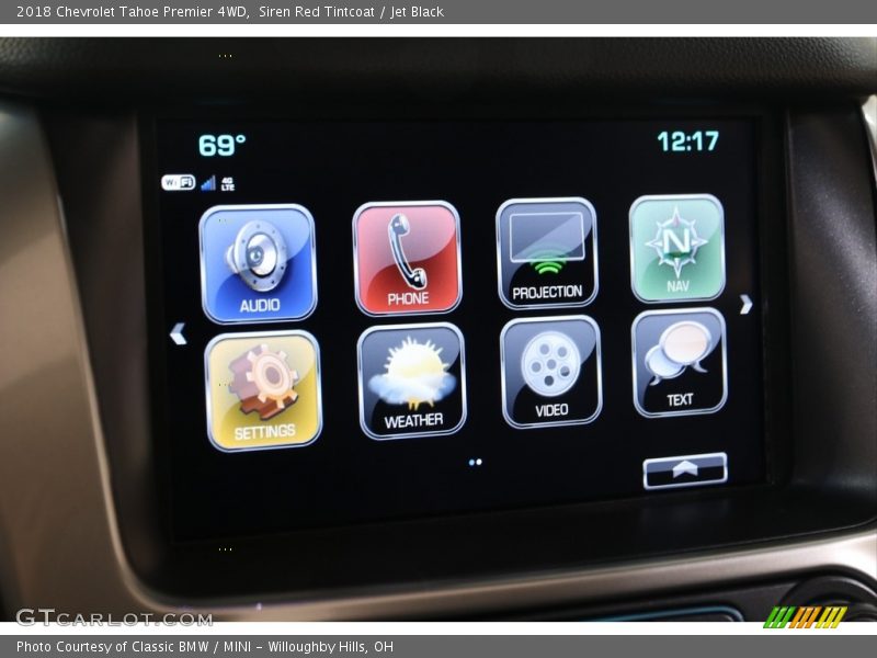 Siren Red Tintcoat / Jet Black 2018 Chevrolet Tahoe Premier 4WD