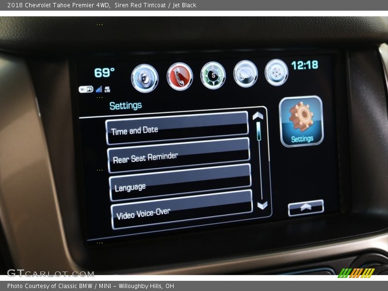 Siren Red Tintcoat / Jet Black 2018 Chevrolet Tahoe Premier 4WD