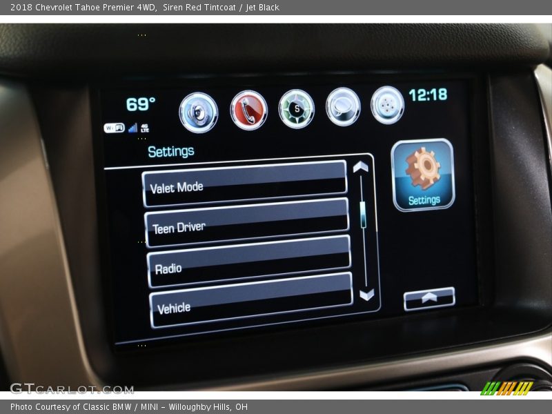 Siren Red Tintcoat / Jet Black 2018 Chevrolet Tahoe Premier 4WD