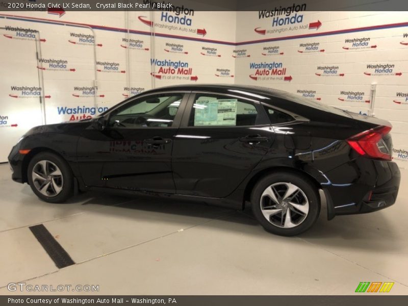 Crystal Black Pearl / Black 2020 Honda Civic LX Sedan