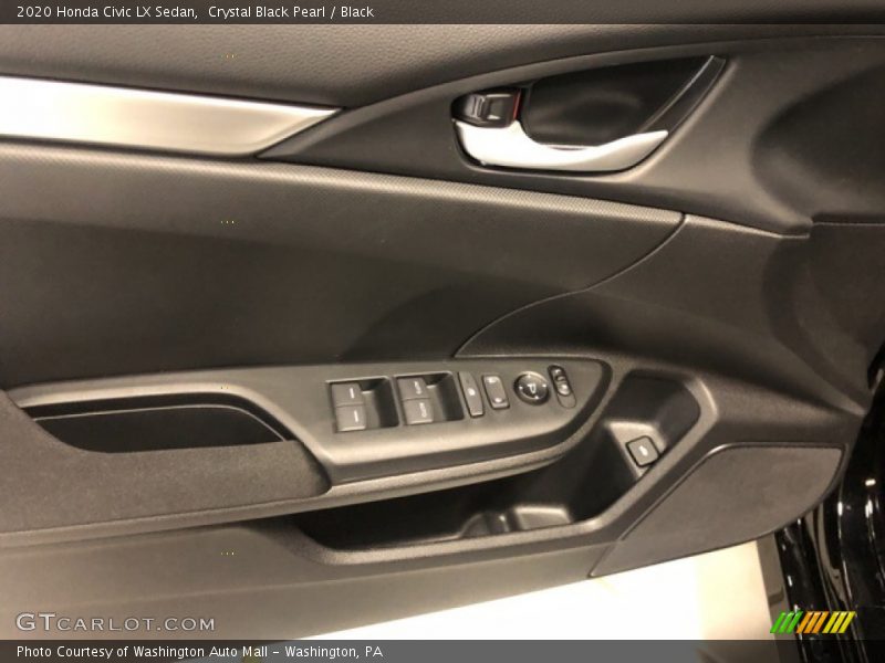 Crystal Black Pearl / Black 2020 Honda Civic LX Sedan