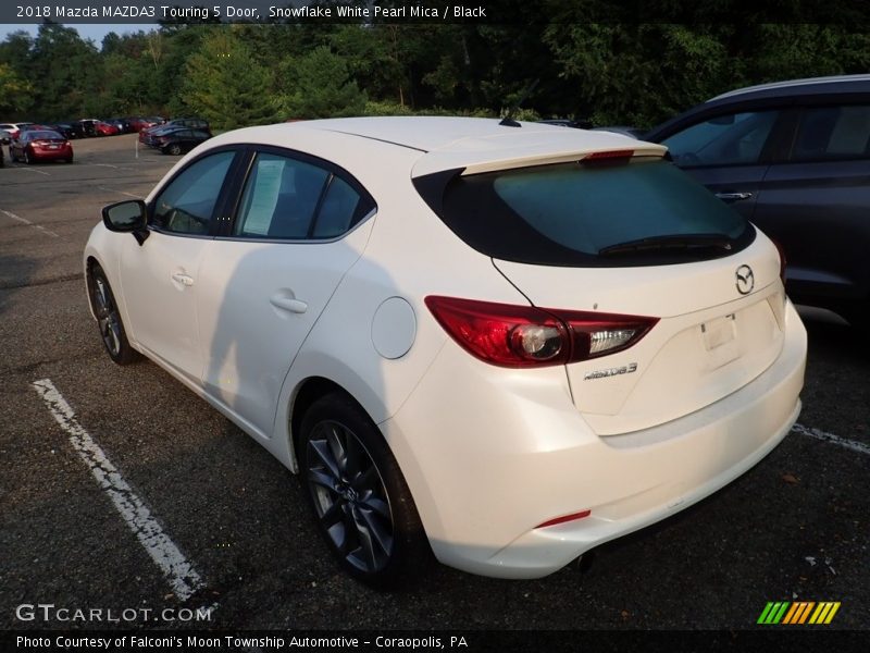 Snowflake White Pearl Mica / Black 2018 Mazda MAZDA3 Touring 5 Door
