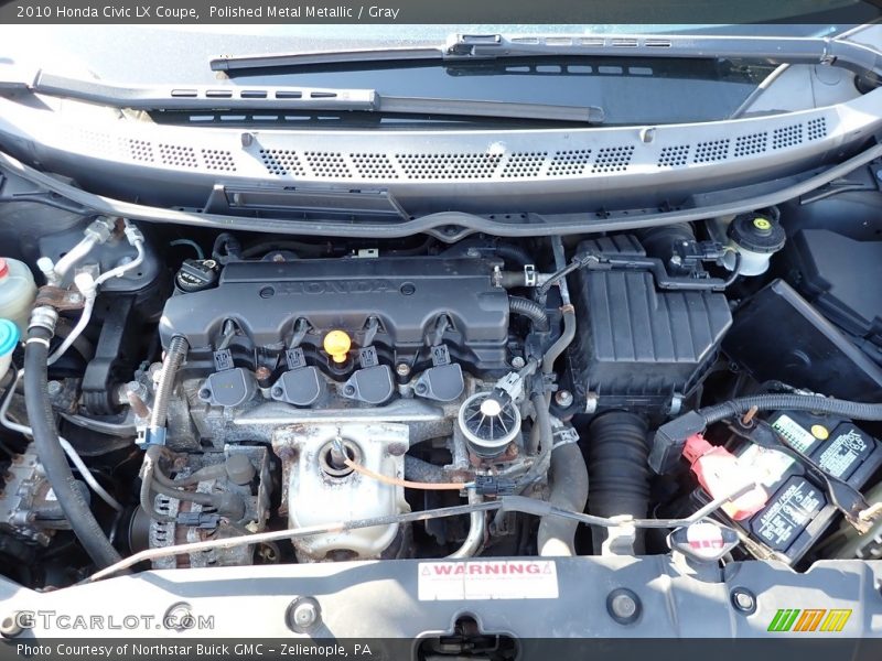 Polished Metal Metallic / Gray 2010 Honda Civic LX Coupe