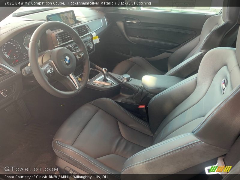 Hockenheim Silver Metallic / Black/Blue Stitching 2021 BMW M2 Competition Coupe