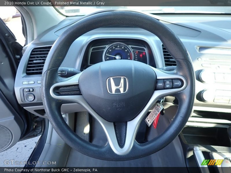 Polished Metal Metallic / Gray 2010 Honda Civic LX Coupe