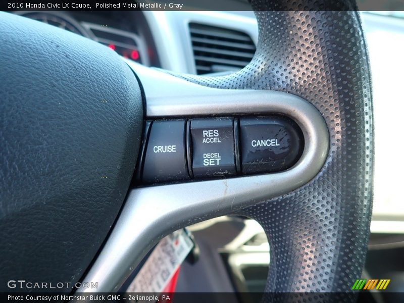 Polished Metal Metallic / Gray 2010 Honda Civic LX Coupe