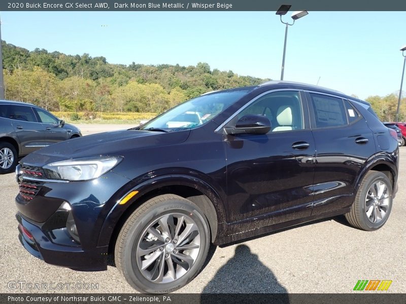 Dark Moon Blue Metallic / Whisper Beige 2020 Buick Encore GX Select AWD