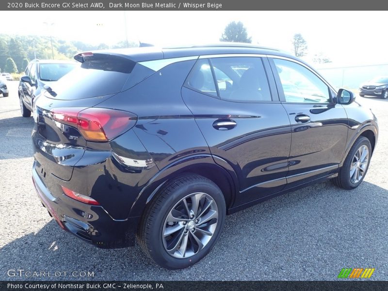 Dark Moon Blue Metallic / Whisper Beige 2020 Buick Encore GX Select AWD