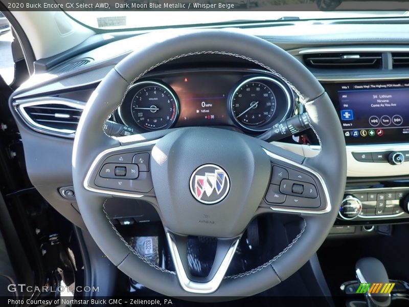 Dark Moon Blue Metallic / Whisper Beige 2020 Buick Encore GX Select AWD