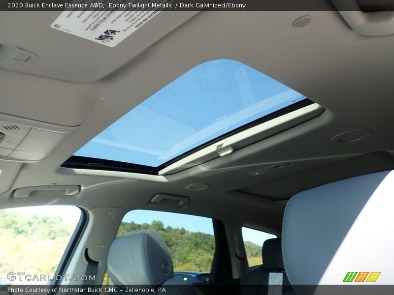 Sunroof of 2020 Enclave Essence AWD