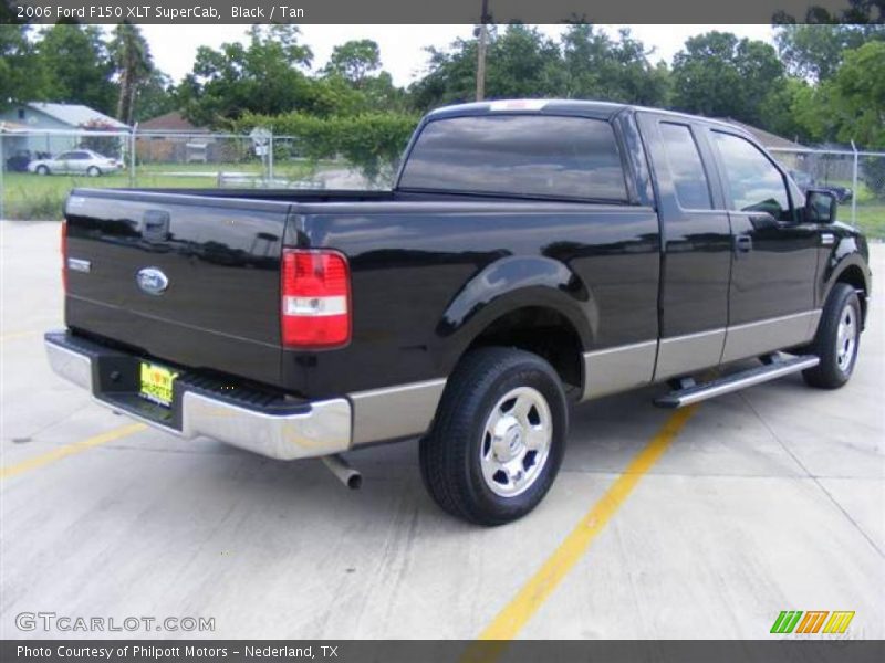 Black / Tan 2006 Ford F150 XLT SuperCab