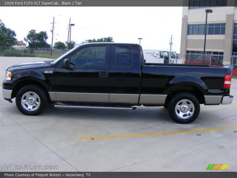 Black / Tan 2006 Ford F150 XLT SuperCab