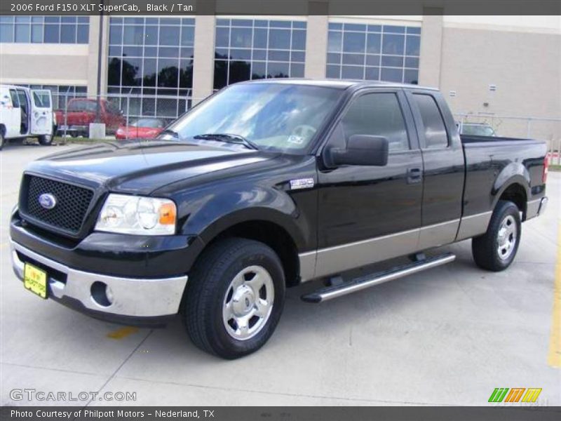 Black / Tan 2006 Ford F150 XLT SuperCab