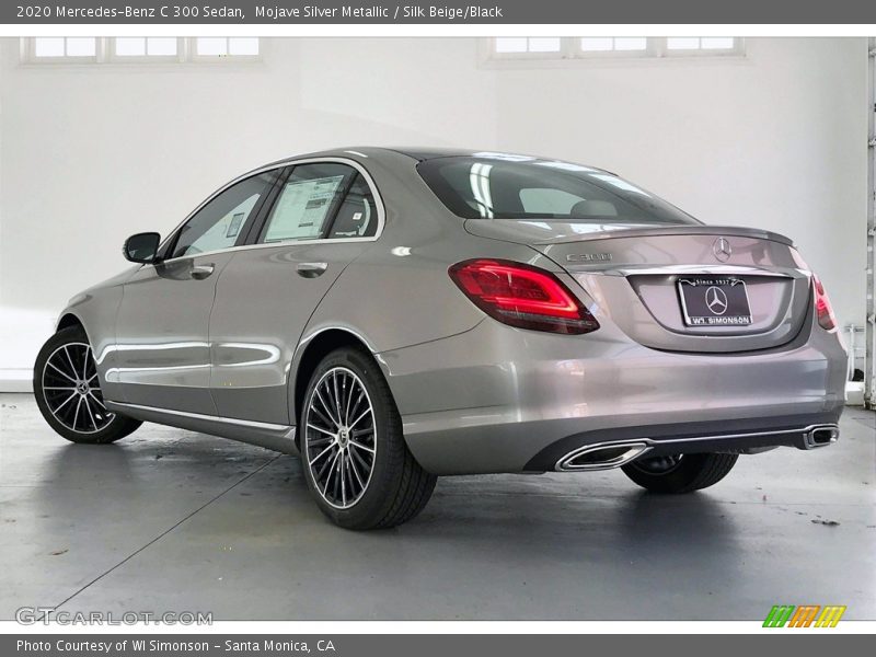 Mojave Silver Metallic / Silk Beige/Black 2020 Mercedes-Benz C 300 Sedan