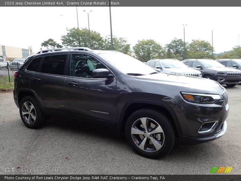 Granite Crystal Metallic / Black 2020 Jeep Cherokee Limited 4x4
