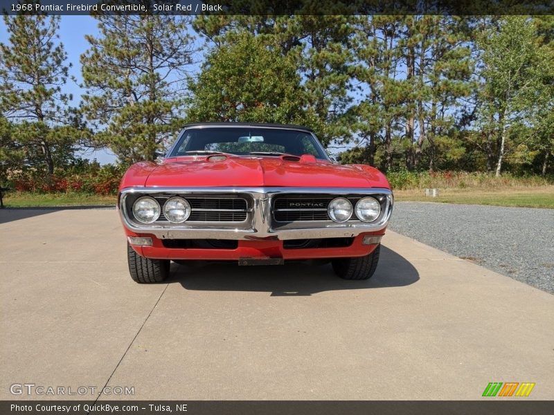 Solar Red / Black 1968 Pontiac Firebird Convertible