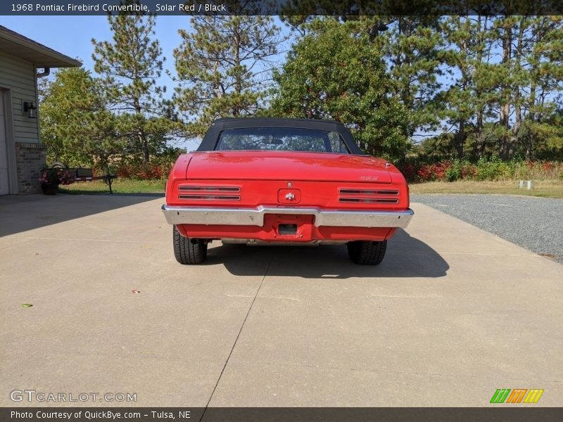 Solar Red / Black 1968 Pontiac Firebird Convertible