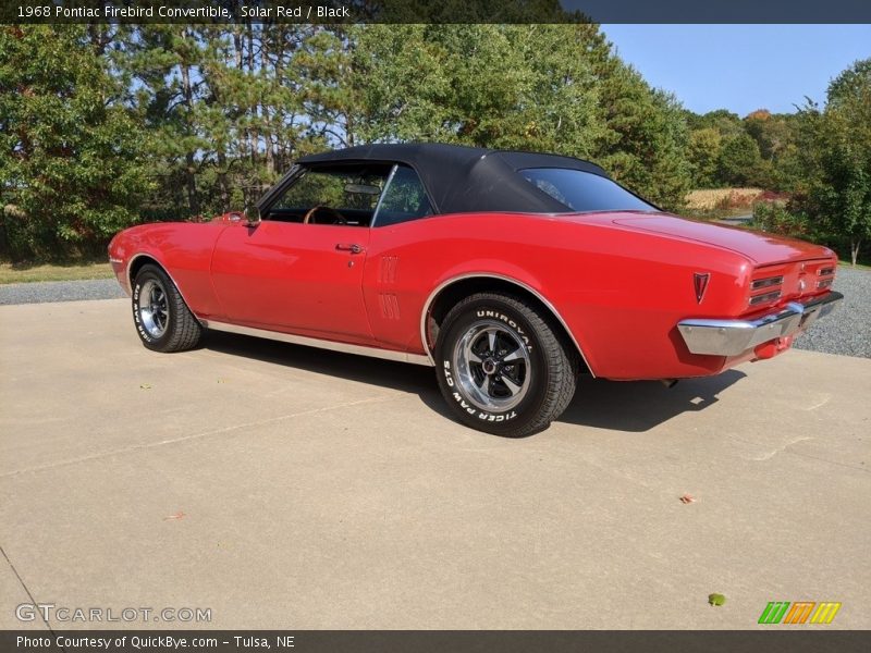 Solar Red / Black 1968 Pontiac Firebird Convertible