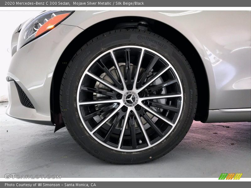 Mojave Silver Metallic / Silk Beige/Black 2020 Mercedes-Benz C 300 Sedan