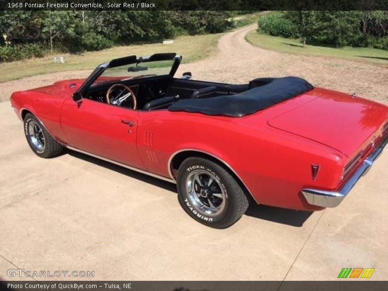 Solar Red / Black 1968 Pontiac Firebird Convertible