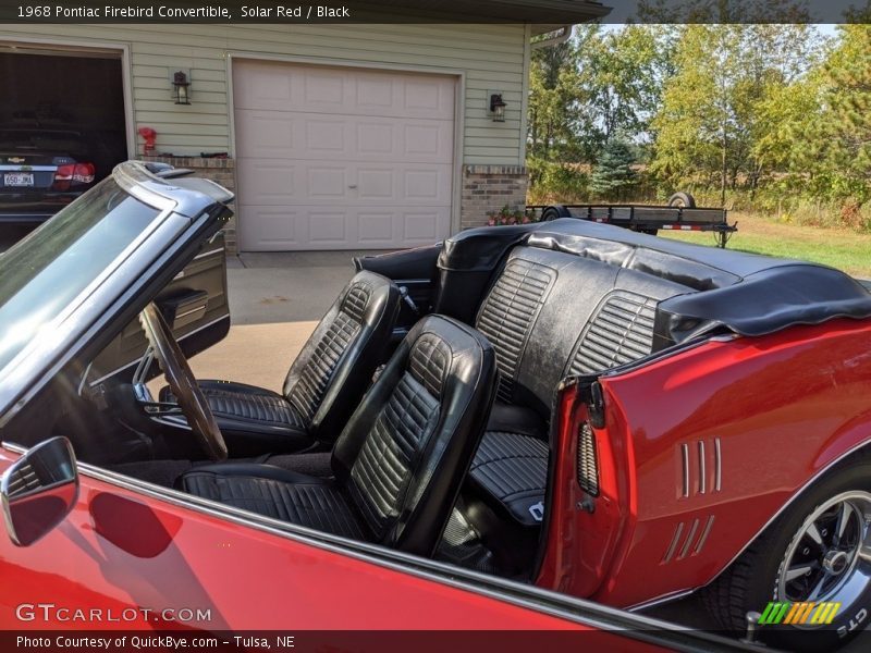 Front Seat of 1968 Firebird Convertible