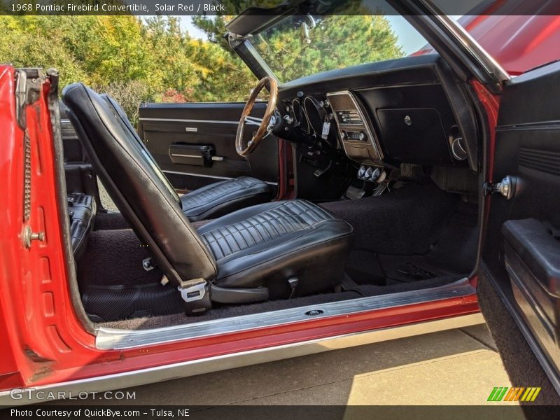 Front Seat of 1968 Firebird Convertible