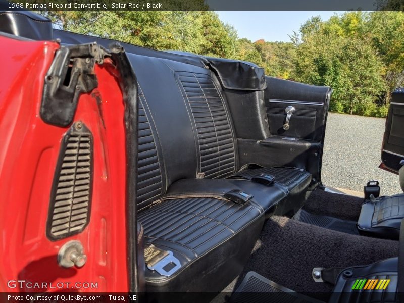 Rear Seat of 1968 Firebird Convertible