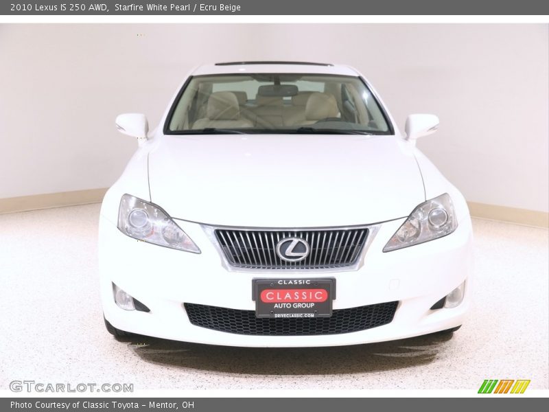 Starfire White Pearl / Ecru Beige 2010 Lexus IS 250 AWD