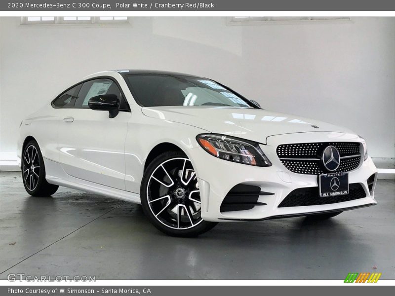 Front 3/4 View of 2020 C 300 Coupe