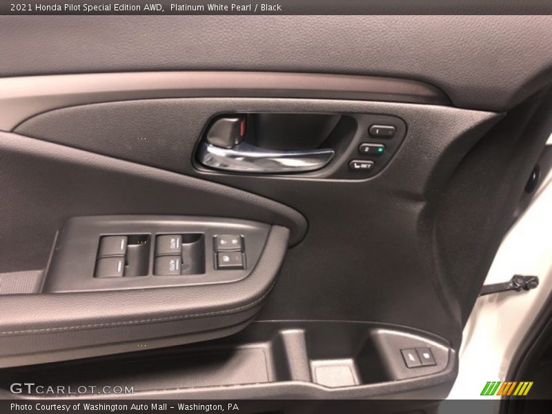 Platinum White Pearl / Black 2021 Honda Pilot Special Edition AWD