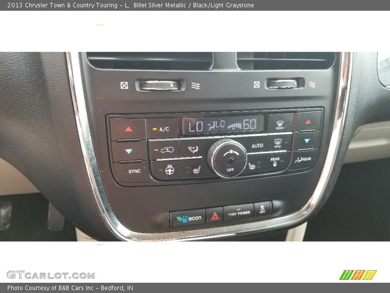 Billet Silver Metallic / Black/Light Graystone 2013 Chrysler Town & Country Touring - L