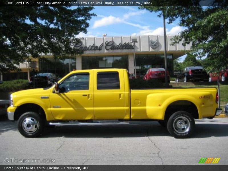 Blazing Yellow / Black 2006 Ford F350 Super Duty Amarillo Edition Crew Cab 4x4 Dually