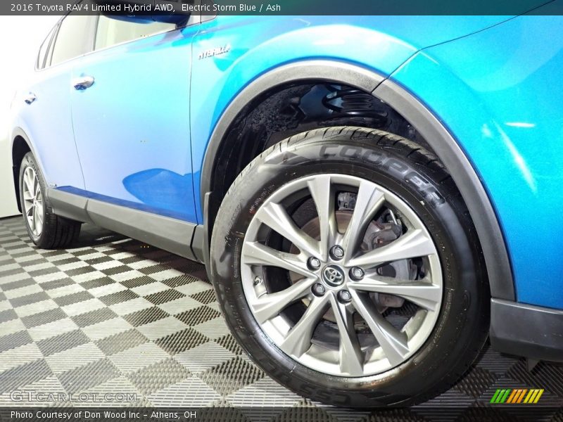 Electric Storm Blue / Ash 2016 Toyota RAV4 Limited Hybrid AWD
