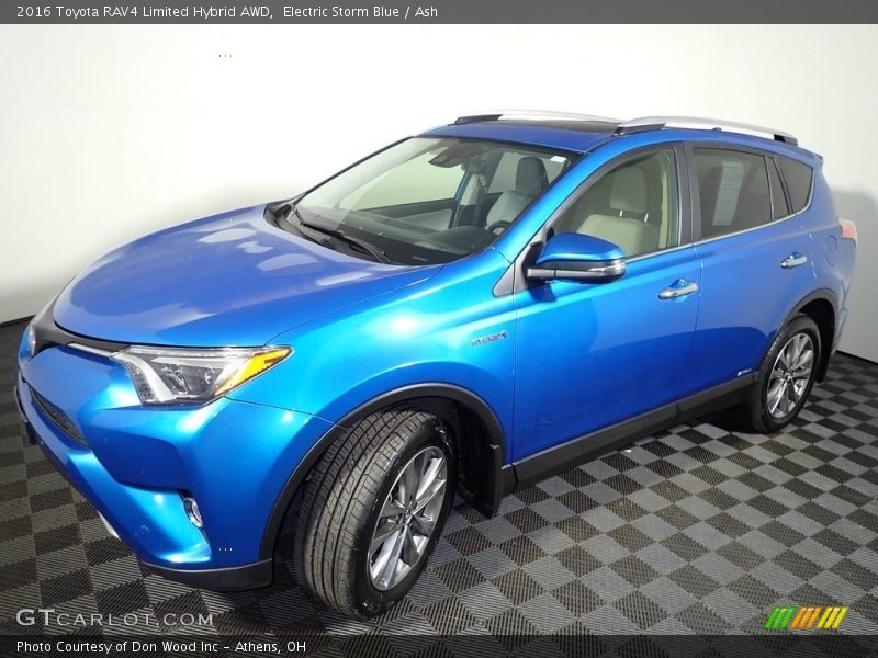 Electric Storm Blue / Ash 2016 Toyota RAV4 Limited Hybrid AWD