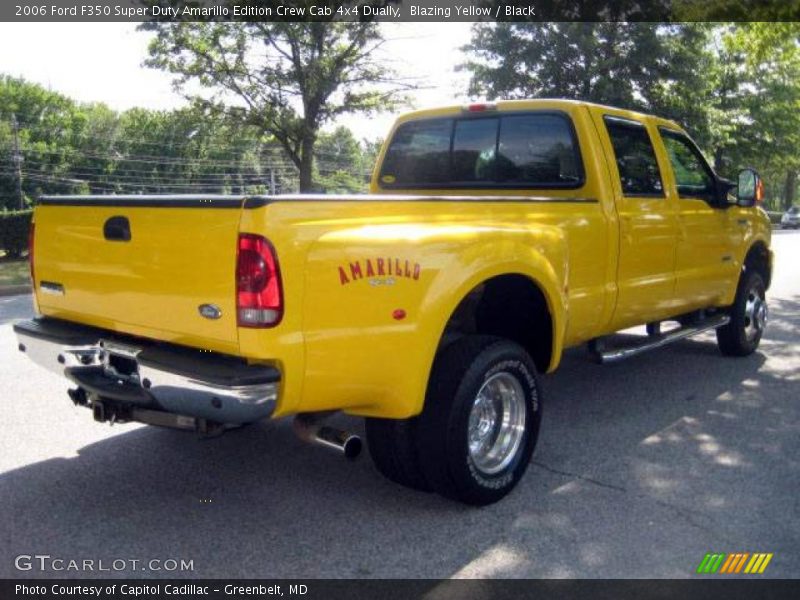 Blazing Yellow / Black 2006 Ford F350 Super Duty Amarillo Edition Crew Cab 4x4 Dually