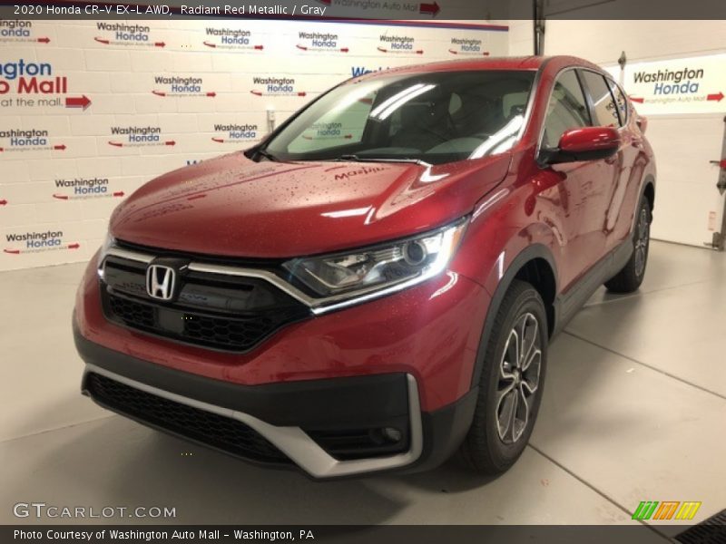 Radiant Red Metallic / Gray 2020 Honda CR-V EX-L AWD