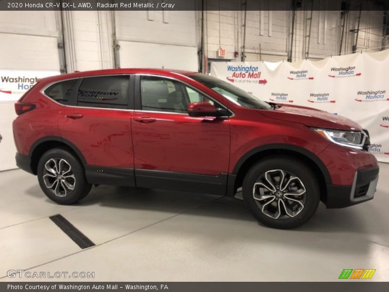 Radiant Red Metallic / Gray 2020 Honda CR-V EX-L AWD
