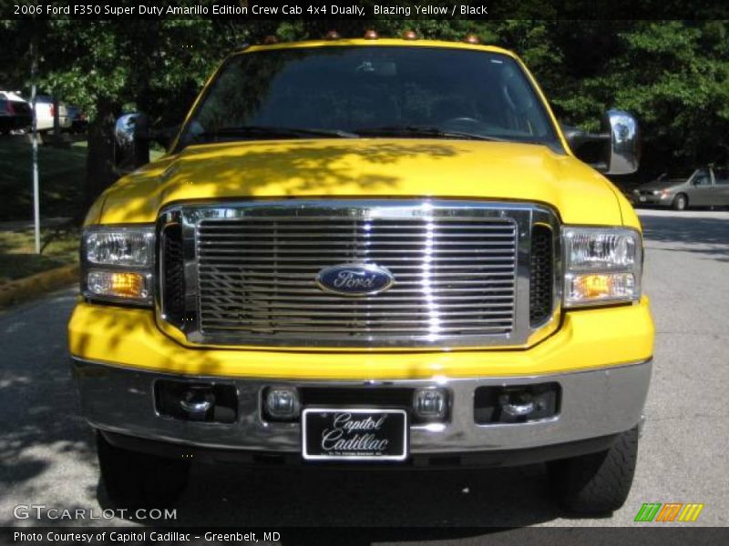 Blazing Yellow / Black 2006 Ford F350 Super Duty Amarillo Edition Crew Cab 4x4 Dually