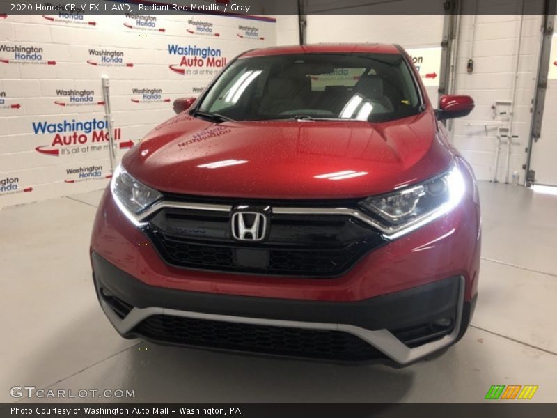 Radiant Red Metallic / Gray 2020 Honda CR-V EX-L AWD