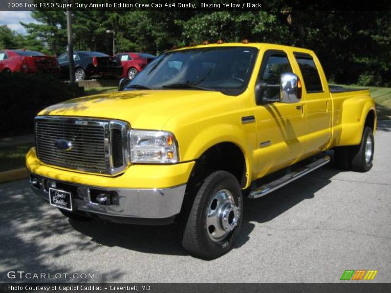 Blazing Yellow / Black 2006 Ford F350 Super Duty Amarillo Edition Crew Cab 4x4 Dually