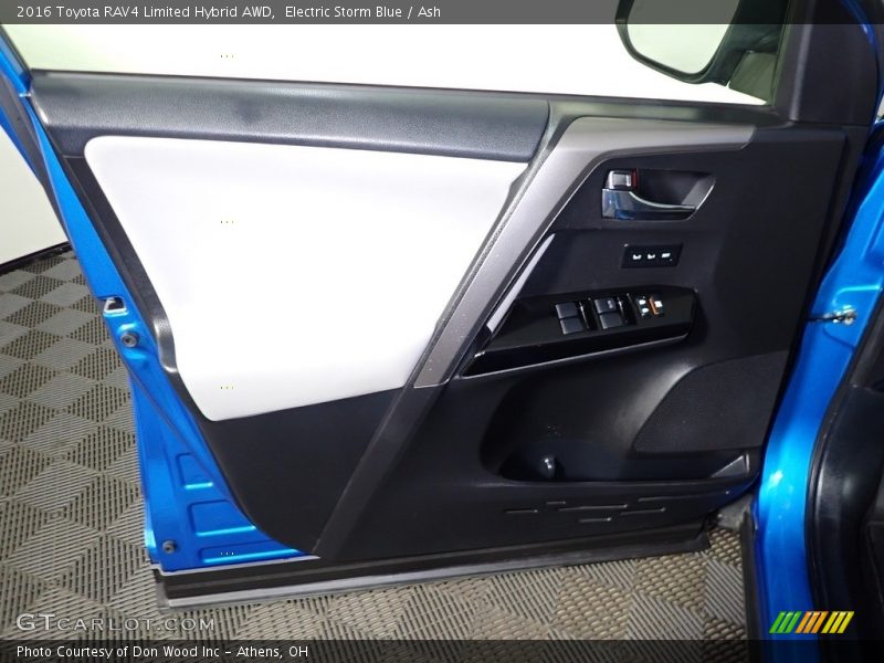 Electric Storm Blue / Ash 2016 Toyota RAV4 Limited Hybrid AWD