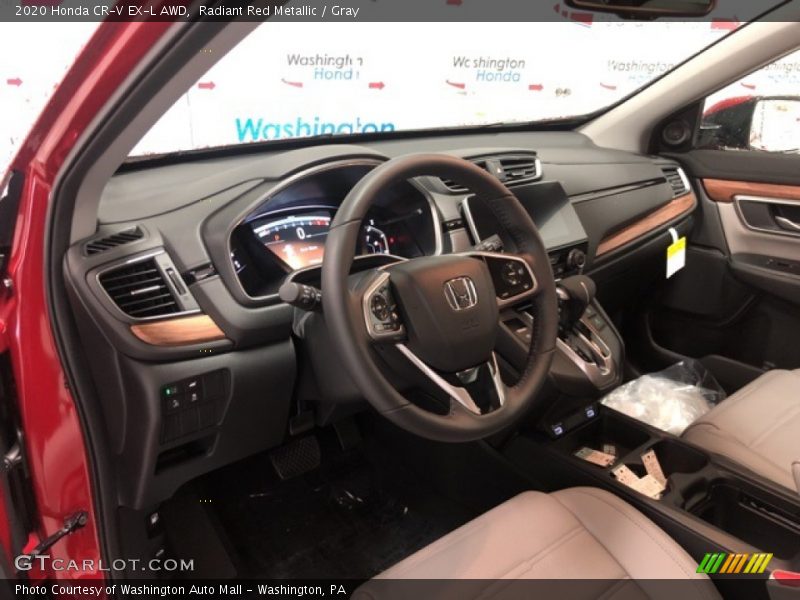 Radiant Red Metallic / Gray 2020 Honda CR-V EX-L AWD