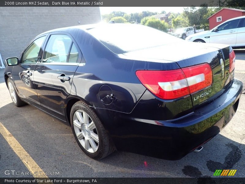 Dark Blue Ink Metallic / Sand 2008 Lincoln MKZ Sedan