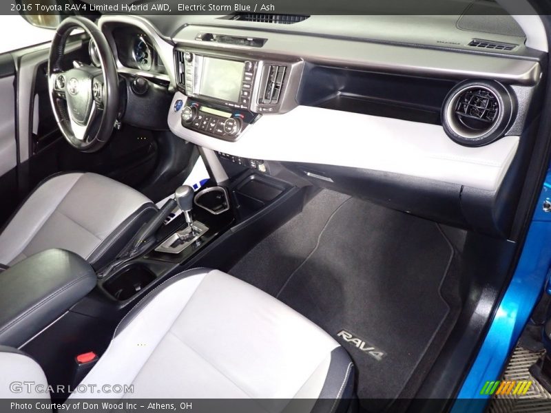Electric Storm Blue / Ash 2016 Toyota RAV4 Limited Hybrid AWD