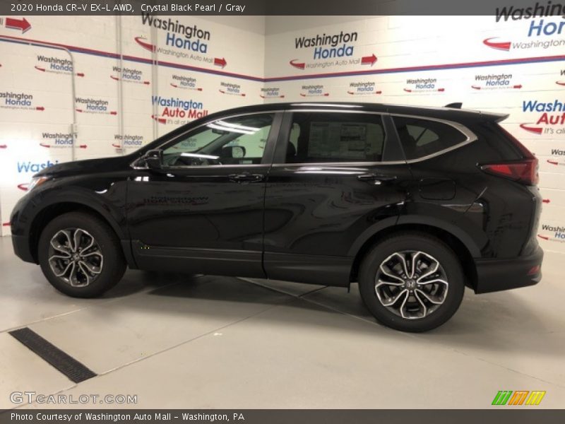 Crystal Black Pearl / Gray 2020 Honda CR-V EX-L AWD