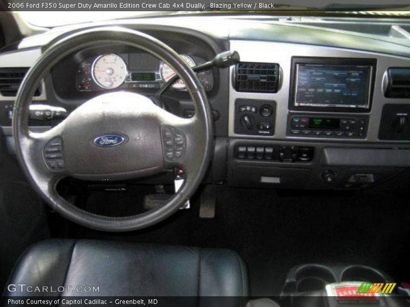 Blazing Yellow / Black 2006 Ford F350 Super Duty Amarillo Edition Crew Cab 4x4 Dually