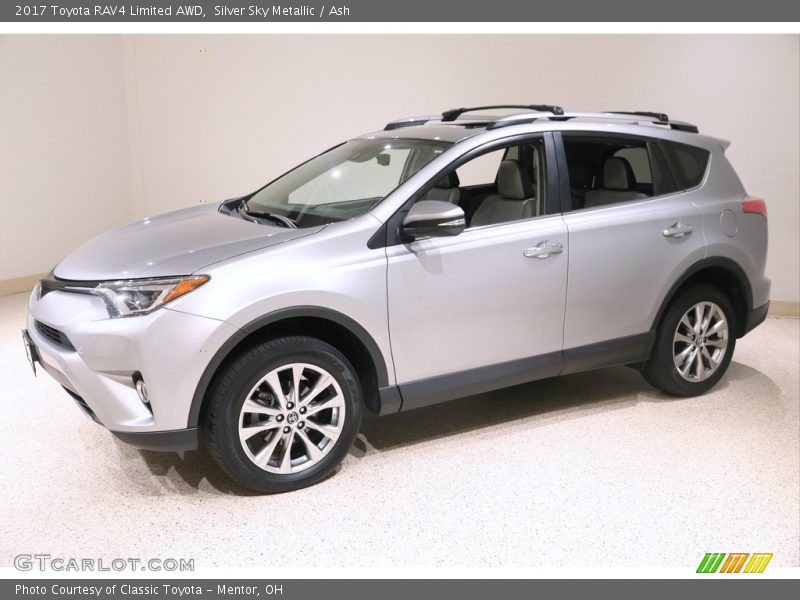 Silver Sky Metallic / Ash 2017 Toyota RAV4 Limited AWD