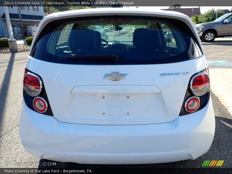 Summit White / Jet Black/Dark Titanium 2016 Chevrolet Sonic LT Hatchback