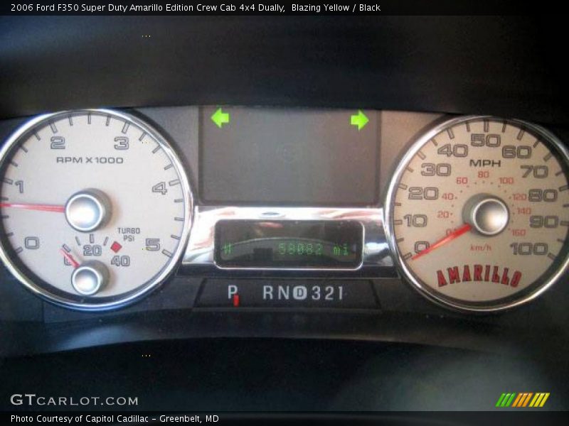 Blazing Yellow / Black 2006 Ford F350 Super Duty Amarillo Edition Crew Cab 4x4 Dually