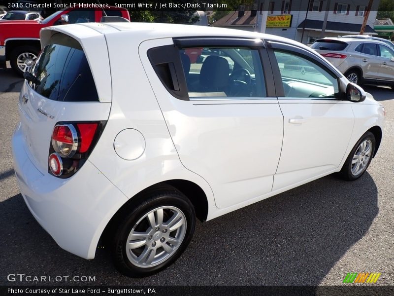 Summit White / Jet Black/Dark Titanium 2016 Chevrolet Sonic LT Hatchback